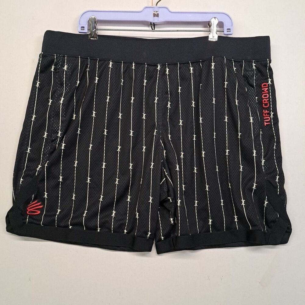 Steph Curry Tuff Crowd UA Barbwire Mesh Basketball Shorts Lined  7" Inseam 3XL